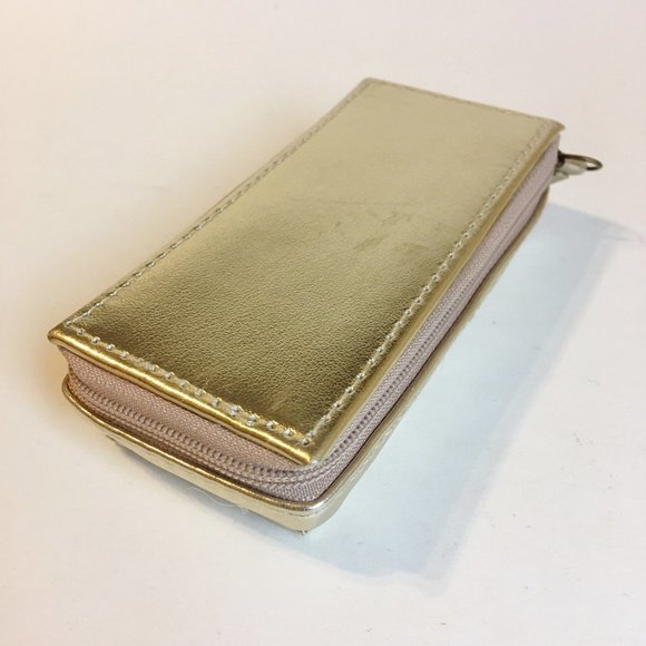 Travel Jewelry Organizer Clinique Nail Kit File Clippers Trifold Storage Holder - Picture 12 of 12